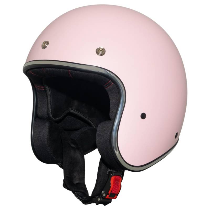 VINZ Bahia Jethelm | Roller Helm / Mopedhelm Herren und Damen | in Gr. XS-XXL | ECE 22.06 Zertifiziert | Erhältlich Rosa von Vinz