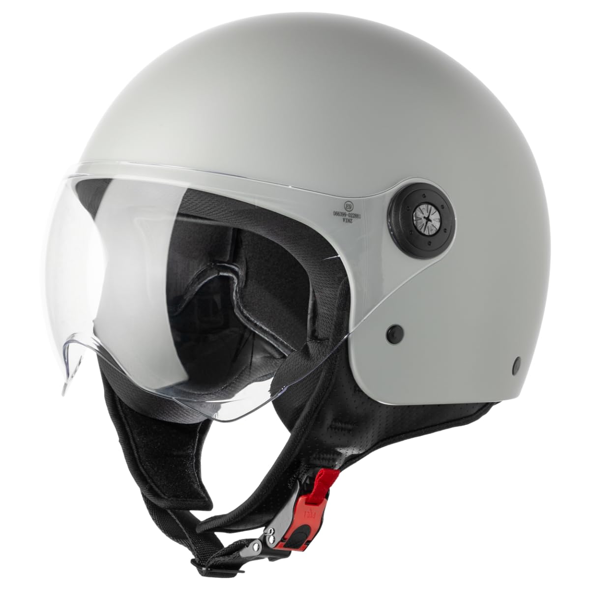 VINZ Duoro Roller Helm Jet Helm Mopedhelm Herren und Damen | in Gr. XS-XXL | Jethelm mit Visier | ECE 22.06 Zertifiziert | Motorradhelm | Erhältlich Grau von Vinz