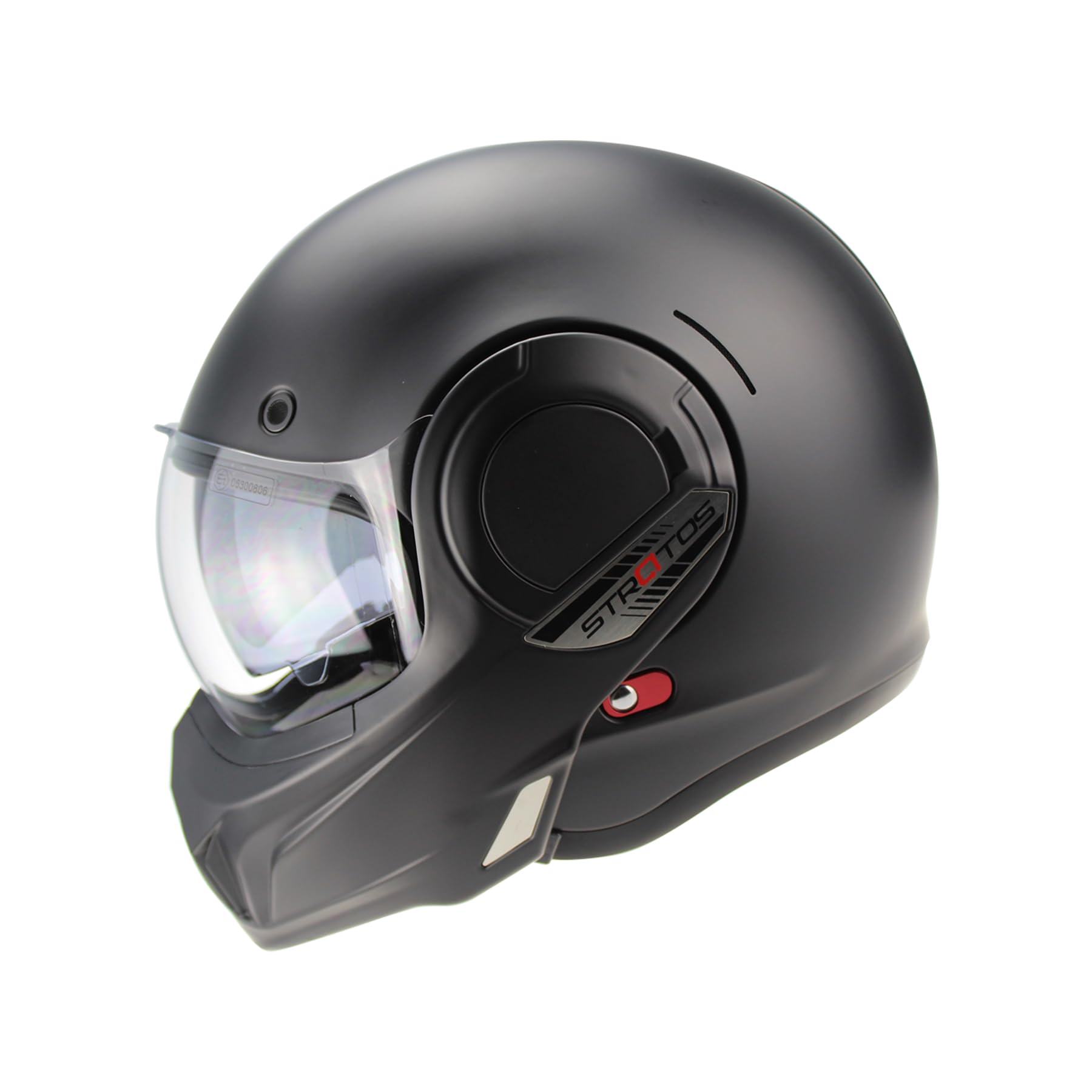 VPR F242 P/J Reverse Flip-Up Motorcycle Helmet - Double Visor Modular Jet Crash Helmet for Racing Sports Touring - Road Legal ECE22.05/22.06 Approved Motorbike Helmets (Matt Black,M) von Viper