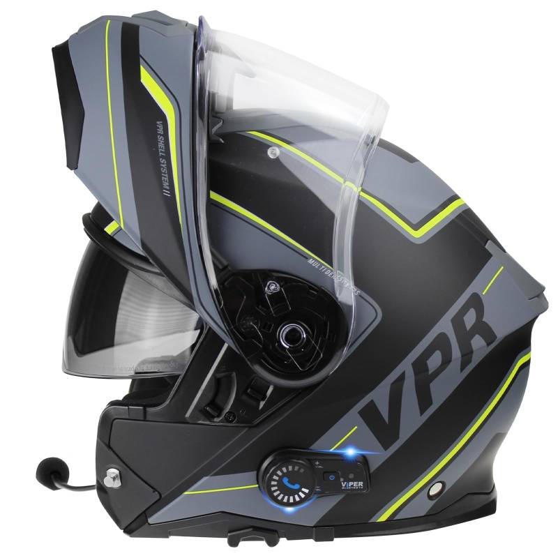 Viper RSV191 Flip Front Helmet (Raze Fluo,M) von Viper