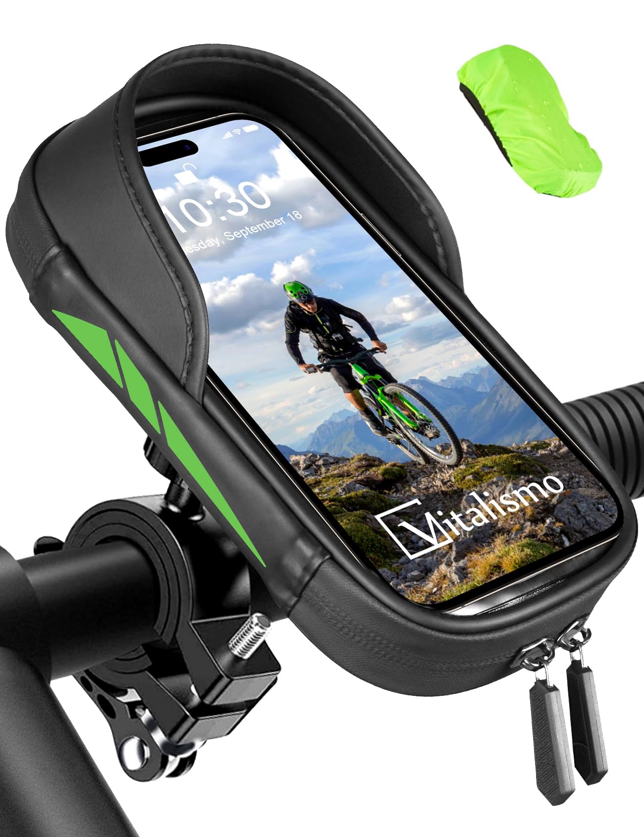 Vitalismo Fahrrad Handyhalterung Wasserdicht Lenkertasche 360°Drehbarem Motorrad Handyhalter für 4.7-6.5 Zoll Smartphone mit Regenhaube Handy Halterung Lenker Tasche Fahrradhalterung Fahrradtasche Vitalismo Fahrrad Handyhalterung Wasserdicht Lenkertasche 360°Drehbarem Motorrad Handyhalter für 4.7-6.5 Zoll Smartphone mit Regenhaube Handy Halterung Lenker Tasche Fahrradhalterung Fahrradtasche von Vitalismo