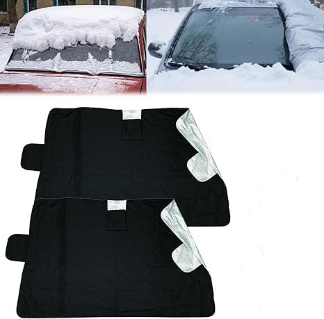 Weatherforce 360 All-Weather Sunshade Ice Cover 2pk,360 All Weather Windshield Cover,All Seasons Sunshade Ice Cover,Windshield Protector from Ice and Snow,Fits for Any Car (2 pcs) von Vitrywei