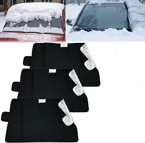 Weatherforce 360 All-Weather Sunshade Ice Cover 2pk,360 All Weather Windshield Cover,All Seasons Sunshade Ice Cover,Windshield Protector from Ice and Snow,Fits for Any Car (3 pcs) von Vitrywei