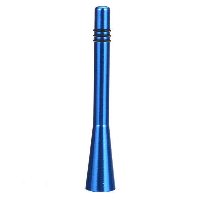 Viviance 3 Zoll Auto Antenne Ariel Stubby Bee Sting Mast Roof Arial Fm Radio Aluminum Alloy - Blau von Viviance