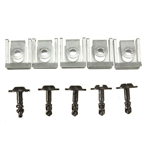 Viviance 5 Sätze Motor Getriebe Getriebedeckel Clips Befestigungen Klemmen Für BM-W E39 7 E38 von Viviance