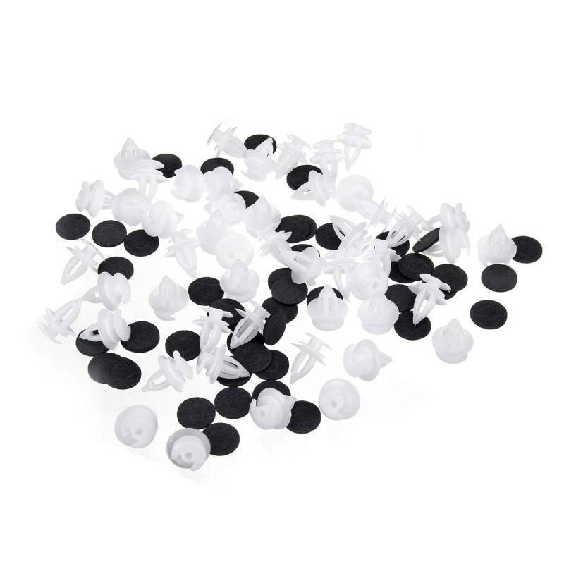 Viviance 50Pcs 8Mm Türverkleidungen-Befestigungs Clip kompatibel mit BM-W E21 E30 E36 E46 E90 E91 E92 E93 E12 E28 E34 E39 E60 E61 E23 E32 E38 E65 E66 F01 F02 E53 E70 E71 E83 E52 E85 E86 E89 von Viviance