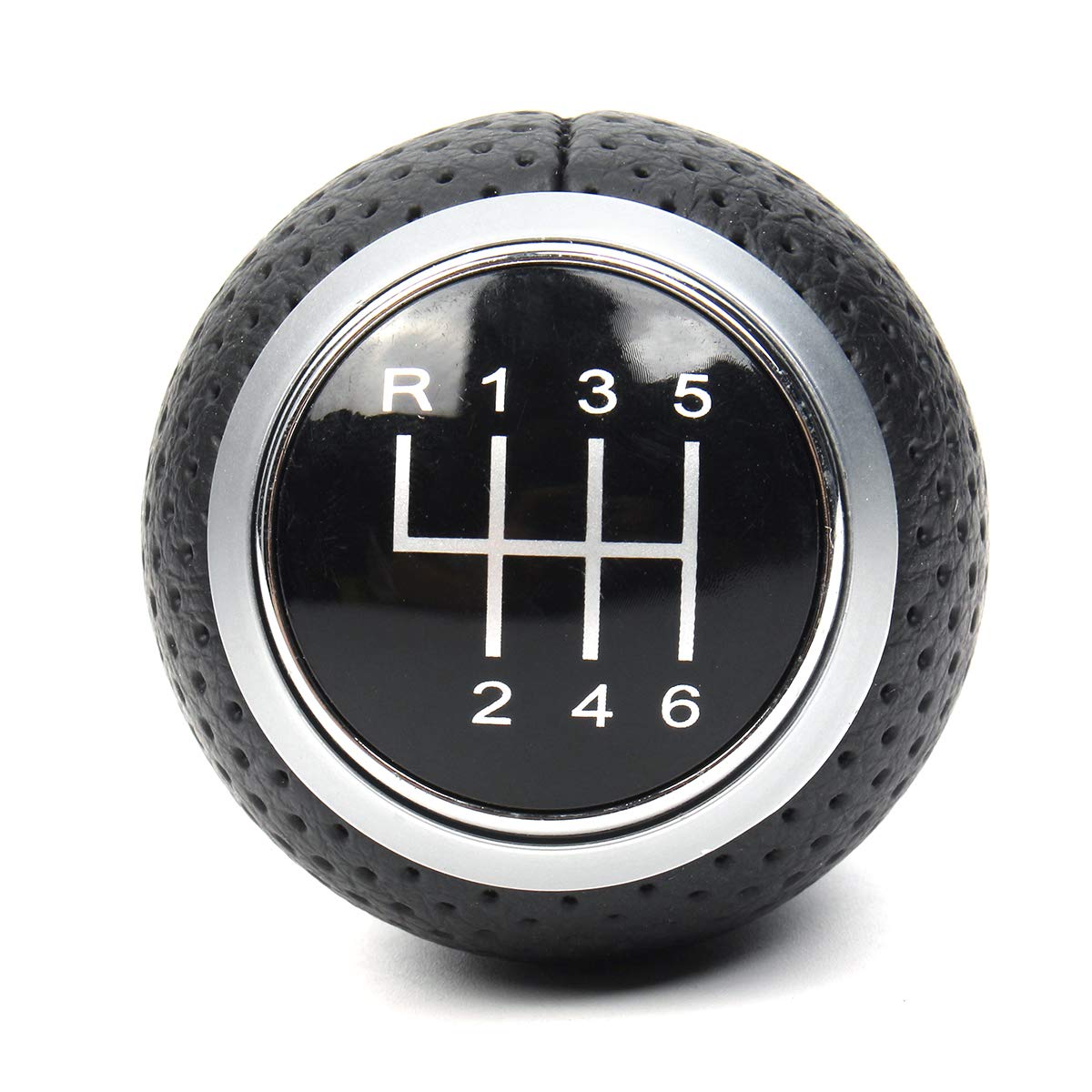 Viviance 6 Speed Gear Shift Knob 12 mm kompatibel mit Audi A1 A3 A4 A5 B6 B7 B8 A6 S4 8K A5 8T Q2 Q3 Q5 8R S Line kompatibel mit Passat Golf MK4 kompatibel mit Seat Leon kompatibel mit Ibiza 6J von Viviance