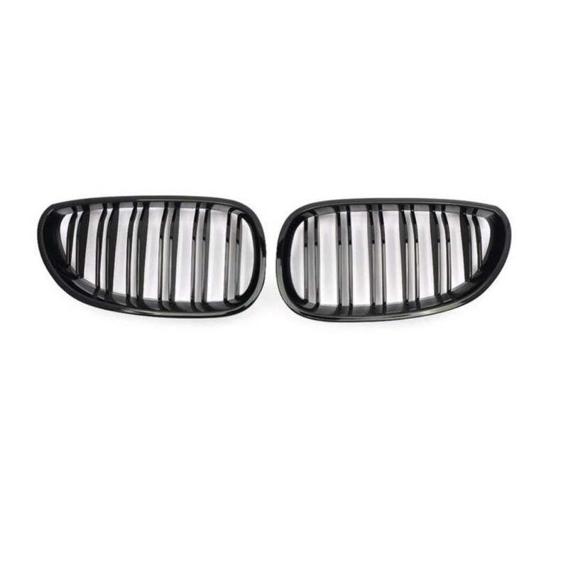 Viviance Auto Frontstoßstange Kühlergrill Gitter kompatibel mit BMW E60 E61 5er 2003-2009 - Glänzendes Schwarz von Viviance