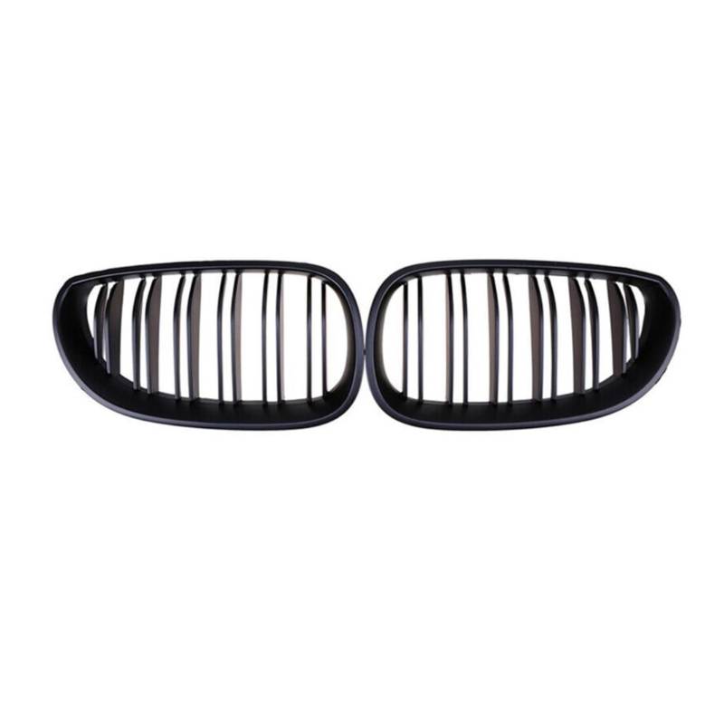 Viviance Auto Frontstoßstange Kühlergrill Gitter kompatibel mit BMW E60 E61 5er 2003-2009 - Mattschwarz von Viviance