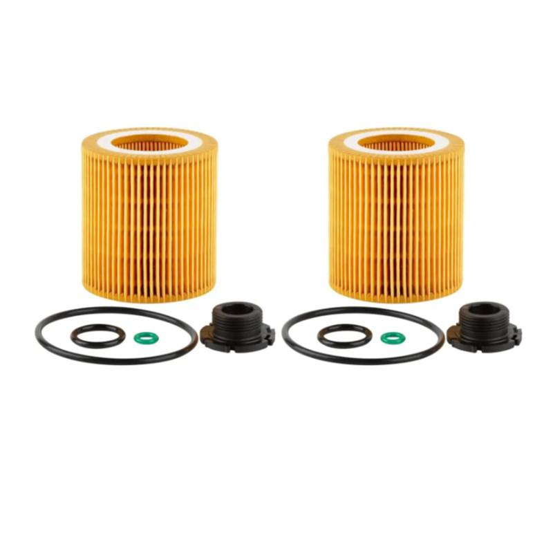 Viviance Motorölfilter 11427640862 kompatibel mit BMW 1 (F20) 3 Touring (F31) 5 (F10) 5 (F11) X1 (E84) X5 X4 Z4 11427953125 11428683204-2 STK. von Viviance