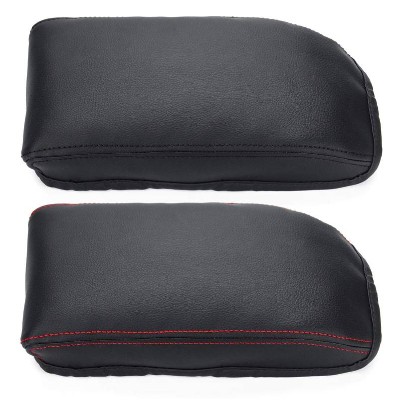 Viviance Pu Leather Car Center Console Armrest Rest Box Cover Kissen Für Skoda Octavia A7 2015-2018 - Das Schwarz von Viviance