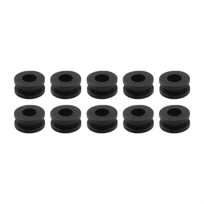 Vivoid [Replacement] 10Pcs M6 Motorrad Seite Abdeckung Gummi Ösen Dichtung Verkleidungen for Honda for Fender Kissen Motorrad Körper Teile Verkleidungen Schraube von Vivoid