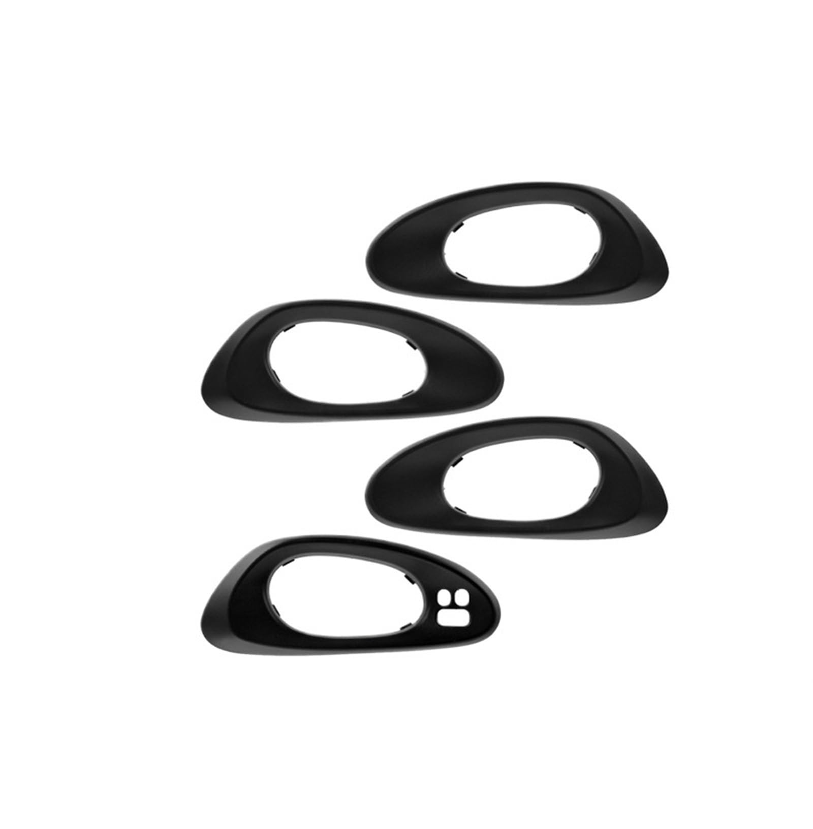 Vivoid [Replacement] 4PCS Vorne Hinten Innen Türgriff Lünette for Chevrolet for Trailblazer 2002-2009 15214503 15214502 15214506 15214507 (Black) von Vivoid