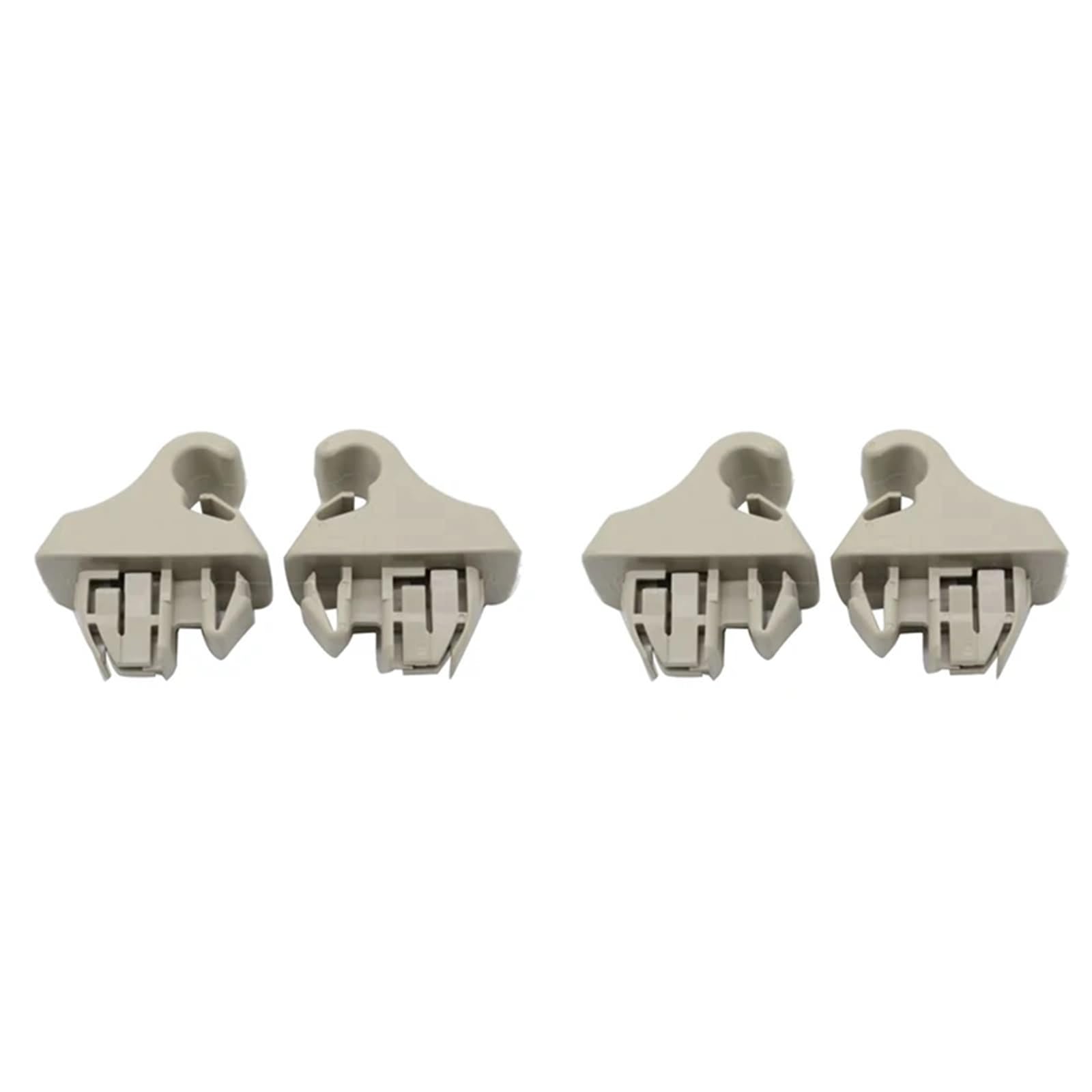 Vivoid [Replacement] 4Pcs Beige Sonnenblende Haken Halter Clip MR779704 MR779705 for Mitsubishi for Montero for MK3 for Pajero 2000-2006 Sonnenblende Aufhänger Haken von Vivoid