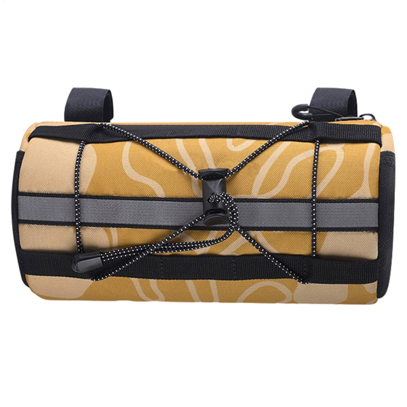 Vllold Fahrrad-Lenker-Rolltasche, 2 l, reflektierende Aufbewahrungstasche, für Radfahren, Roller, Crossbag, Zubehörtasche für Outdoor, Handy, Ladegeräte, Sonnenbrille von Vllold