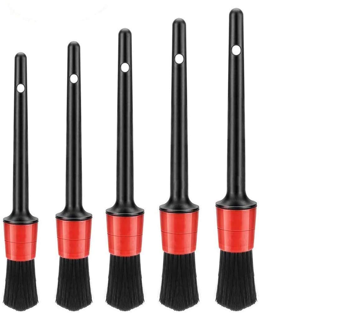 Voarge 5 Pcs Auto Reinigung Pinsel Set, Pinsel reinigungspinsel Detaillierung reinigungspinsel autopflege, Reinigung Pinsel,Detaillierung Pinsel,Set Reinigungspinsel von Voarge