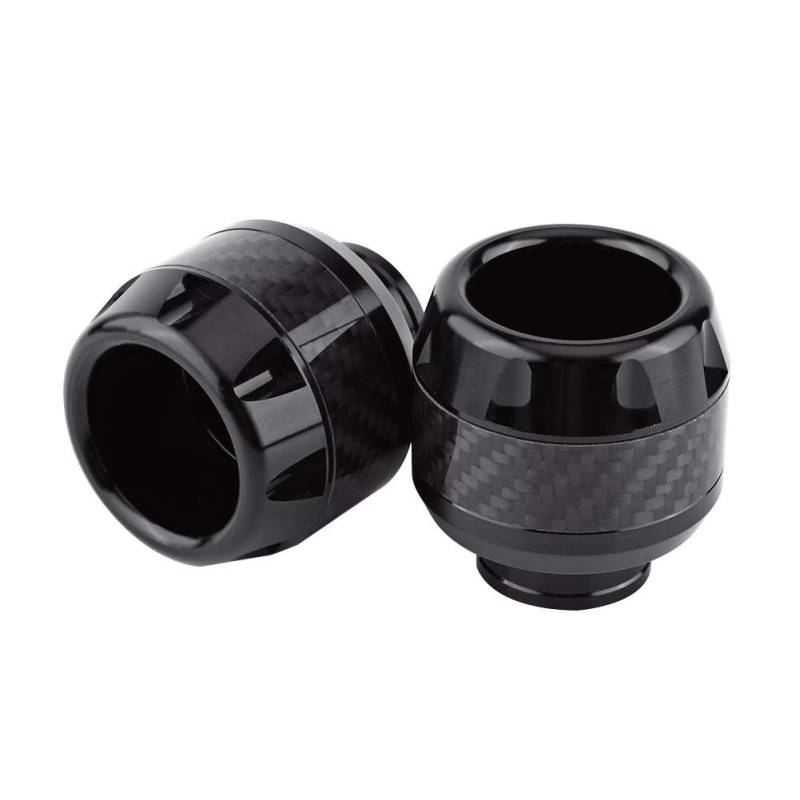 VOBOR 1 Paar Motorrad Sturzschutz,Carbon Schwarz Sturzpads Frame Sliders,Gabelprotektoren motorrad von VOBOR