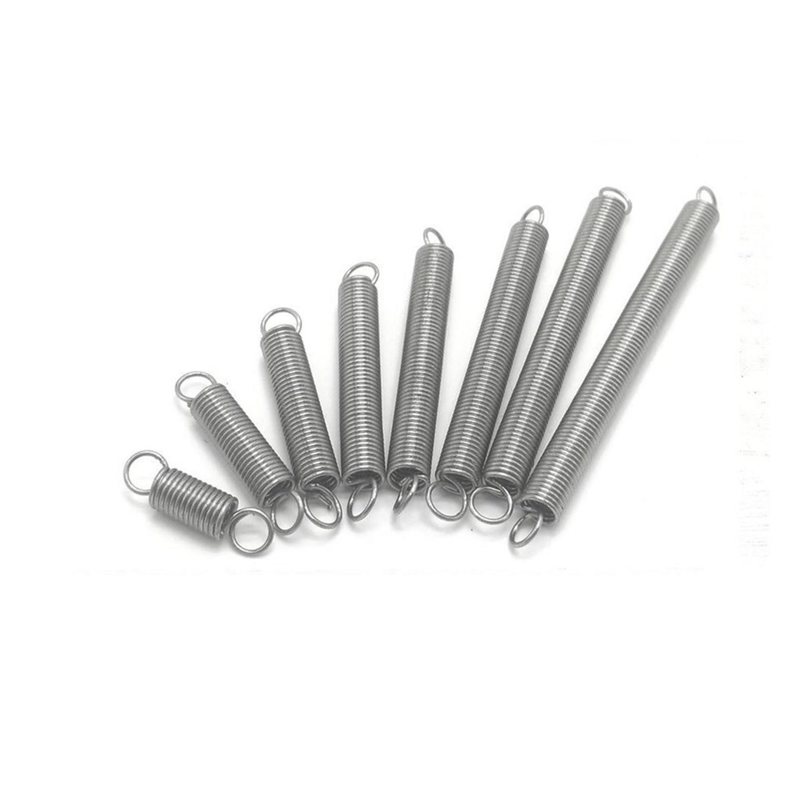 10 Stück Stahl Doppelhaken Kleine Zugfeder, Hardware Zubehör Drahtdurchmesser 0,6 mm Außendurchmesser 4 mm Länge 15–50 mm(0.6 x 4 x 20mm) von Voirrow