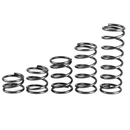 5 Stück Stoßdämpfende Druckrückkehr-Kompressionszylindrische Spiralspulen-Backspring-Druckfeder 65Mn-Stahl WD 3,0 mm(40mm (5PCS),36mm-3.0mm) von Voirrow