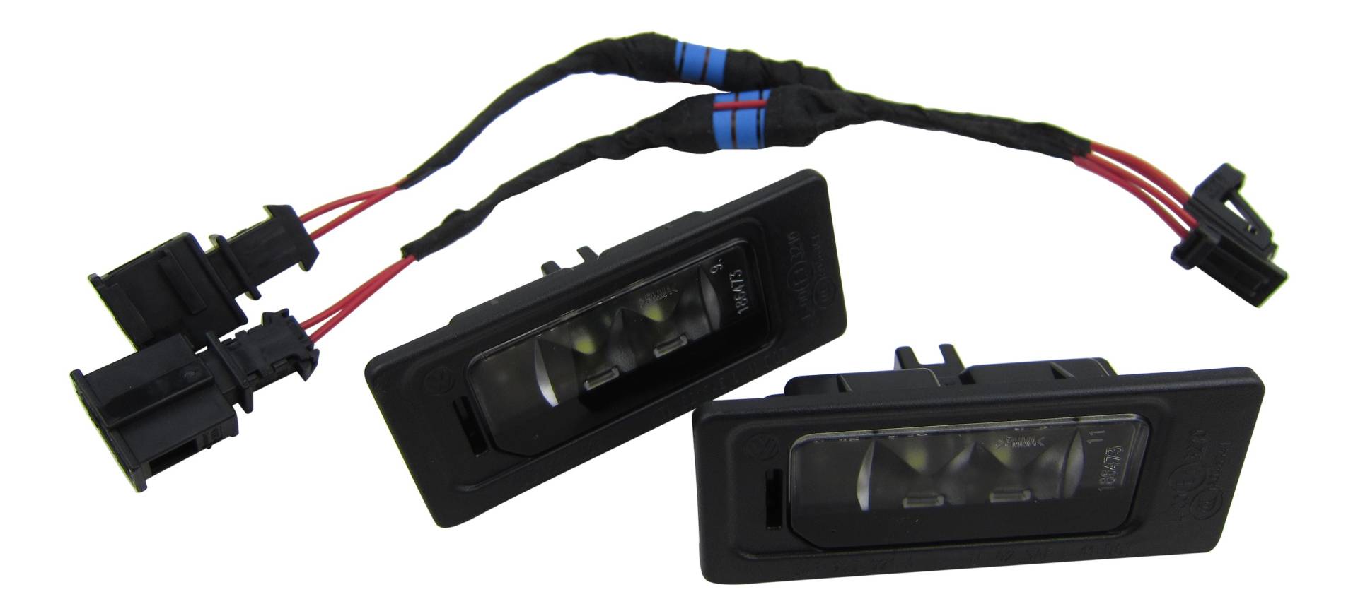 2x Original Skoda LED Kennzeichenbeleuchtung CanBus Anschluss Adapter Kabel #3AF von Volkswagen AG