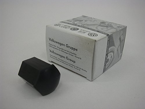 Original VW Anti Theft Wheel Bolt Cover Lug Nut Cap Black Nos - 535601173C von Volkswagen