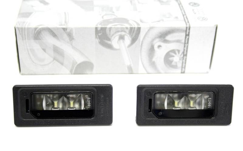 Original VW LED Kennzeichen Leuchten Golf 6 + Plus Passat Touareg Sharan Tiguan Kennzeichenbeleuchtung von Volkswagen