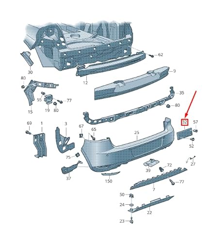 Passend für Kennzeichenhalter hinten für VW GOLF VI 5K MK6 5K6807847A9B9 von Volkswagen