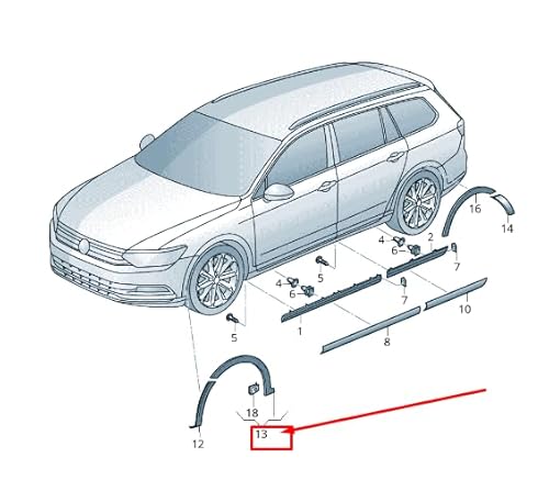 Passend für Radkappe vorne rechts für VW PASSAT B8 3G 3G9853718MI1 von Volkswagen