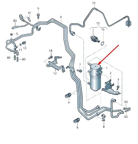 Passend für VOLKSWAGEN AMAROK S1B Kraftstofffilter 2H6127401E von Volkswagen