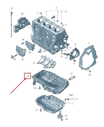 Passend für VW GOLF VII 5G MK7 Obere Motorölwanne 04E103601Q von Volkswagen