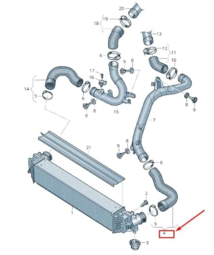 Passend für VW SHARAN 7N Motordruckschlauch 7N0145832D von Volkswagen