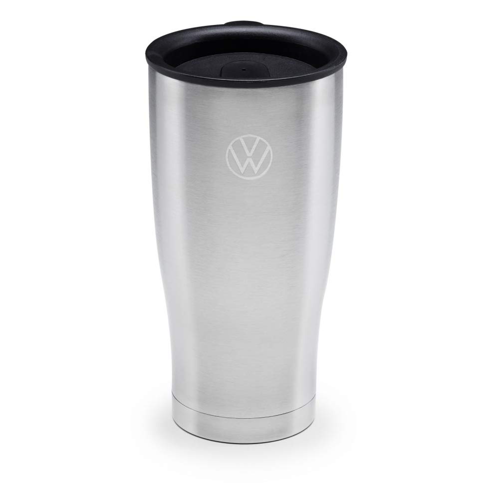 Volkswagen 000069604S Thermosbecher Edelstahl Becher Trinkbecher 400ml, mit neuem VW Logo von Volkswagen