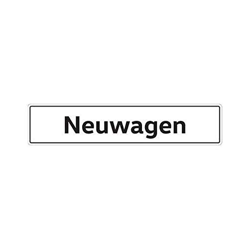 Volkswagen 000071801AR Kennzeichenschild Nummernschild Kennzeichen Typenschild, mit Neuwagen Schriftzug von Volkswagen