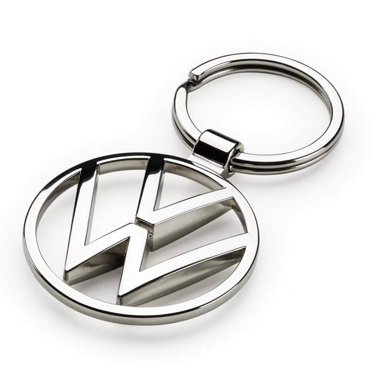 Volkswagen 000087010BN Schlüsselanhänger VW New Metall Keyring Anhänger, Silber von Volkswagen