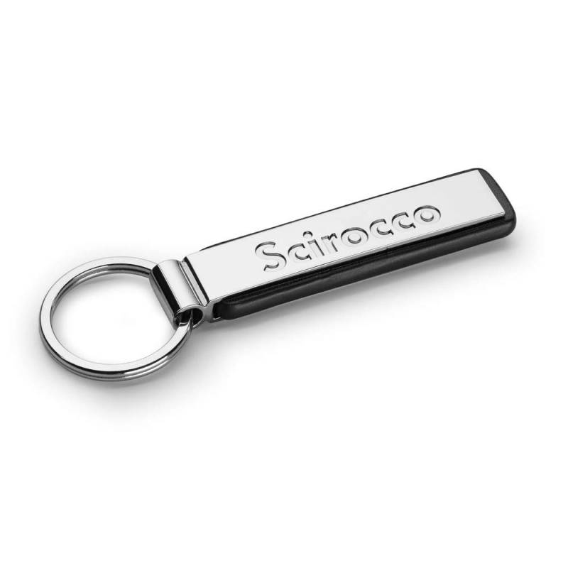 Volkswagen 000087010HYPN Schlüsselanhänger Scirocco Schriftzug Keyring Metall Anhänger, Silber von Volkswagen