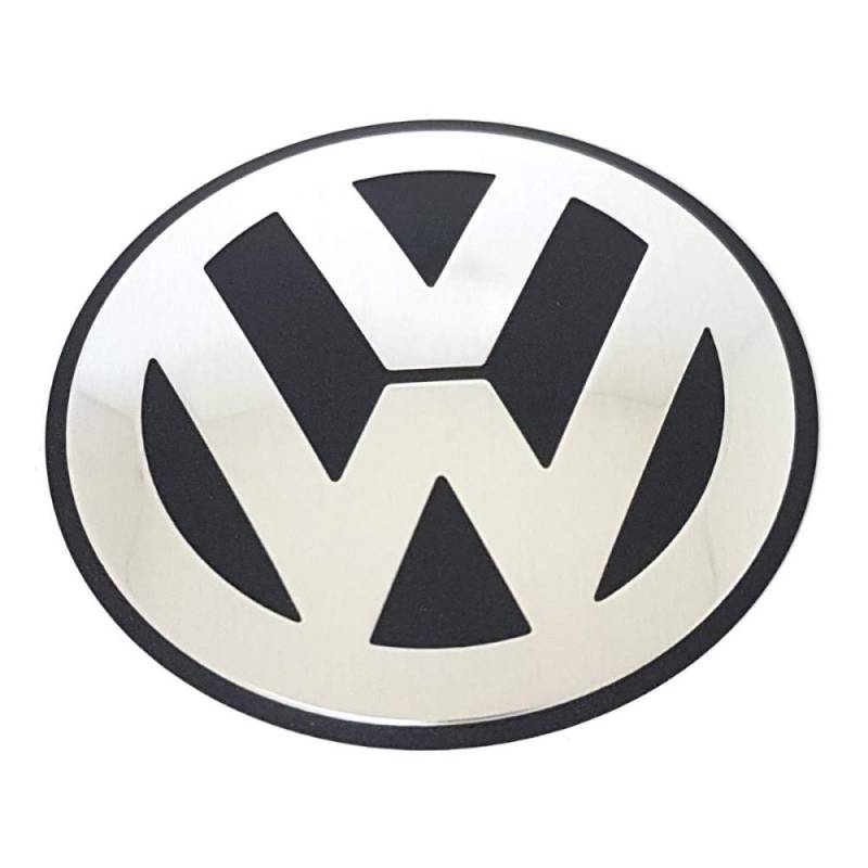 Volkswagen 06F103940 Emblem VW Motorabdeckung Abdeckung Saugrohr Entlüftung Zylinderblock Logo silber/schwarz von Volkswagen