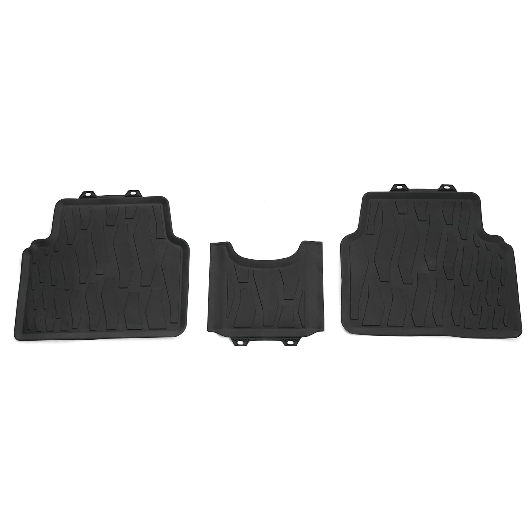 Volkswagen 10A06151282V Gummi Fußmatten Premium Allwettermatten 3X Gummimatten hinten, schwarz von Volkswagen