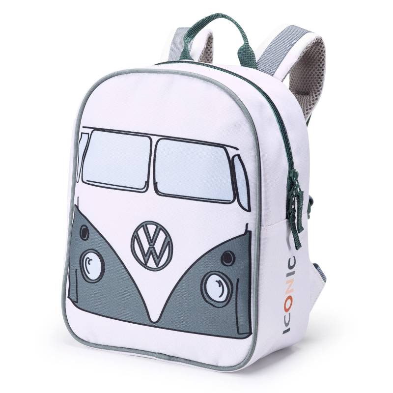 Volkswagen 1H4087325 Kinder Rucksack T1 Design Tasche Iconic, weiß von Volkswagen