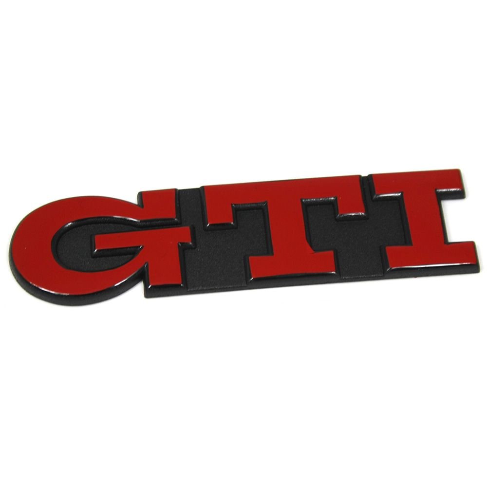 Volkswagen 1H6853687AJQN5 Schriftzug GTI Heckklappe Emblem, Tornadorot von Volkswagen