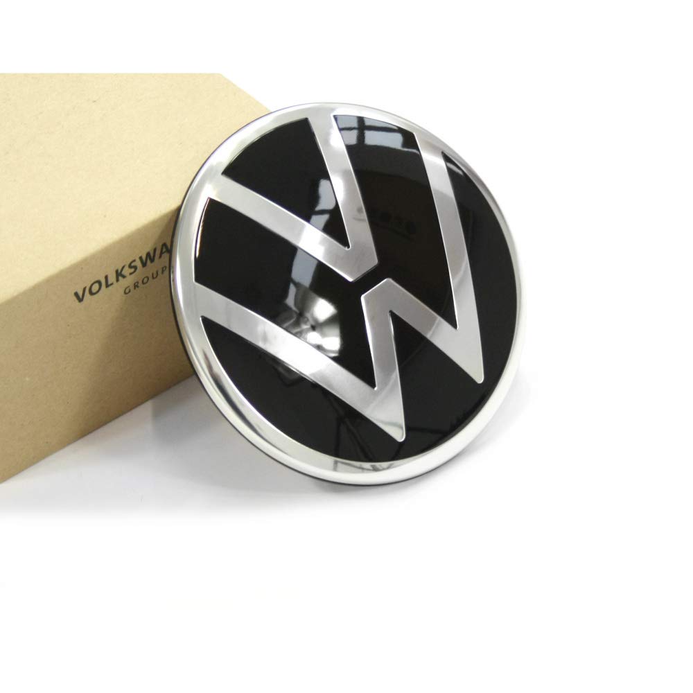 Volkswagen 1S6853630CFOD Emblem Zeichen chrom schwarz, neues VW Logo von Volkswagen