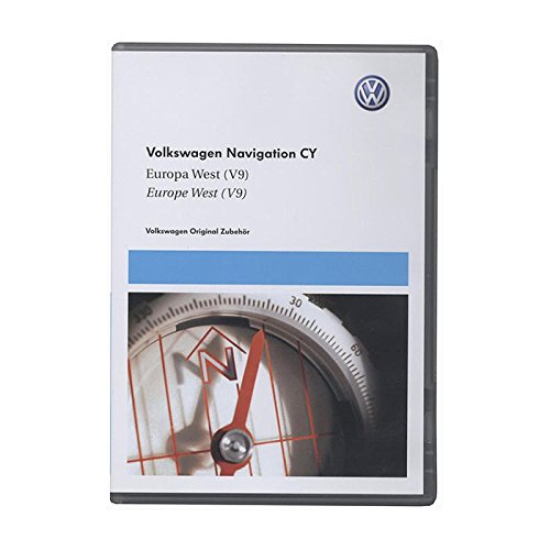 Volkswagen 1T0051859AB DVD-ROM für Navigationssystem für RNS 510/810 CY Europa West (V9) von Volkswagen