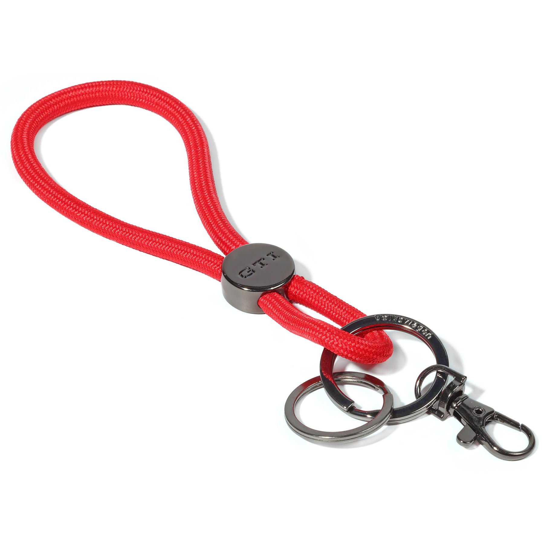 Volkswagen 3A4087010 Schlüsselanhänger GTI Design Logo Anhänger Keyring, rot von Volkswagen