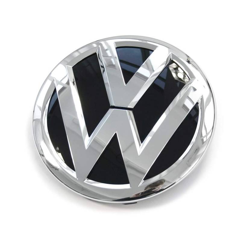 Volkswagen 3G0853601BDPJ Emblem vorn Kühlergrill Emblem Logo chrom schwarz, ohne Front Assist von Volkswagen