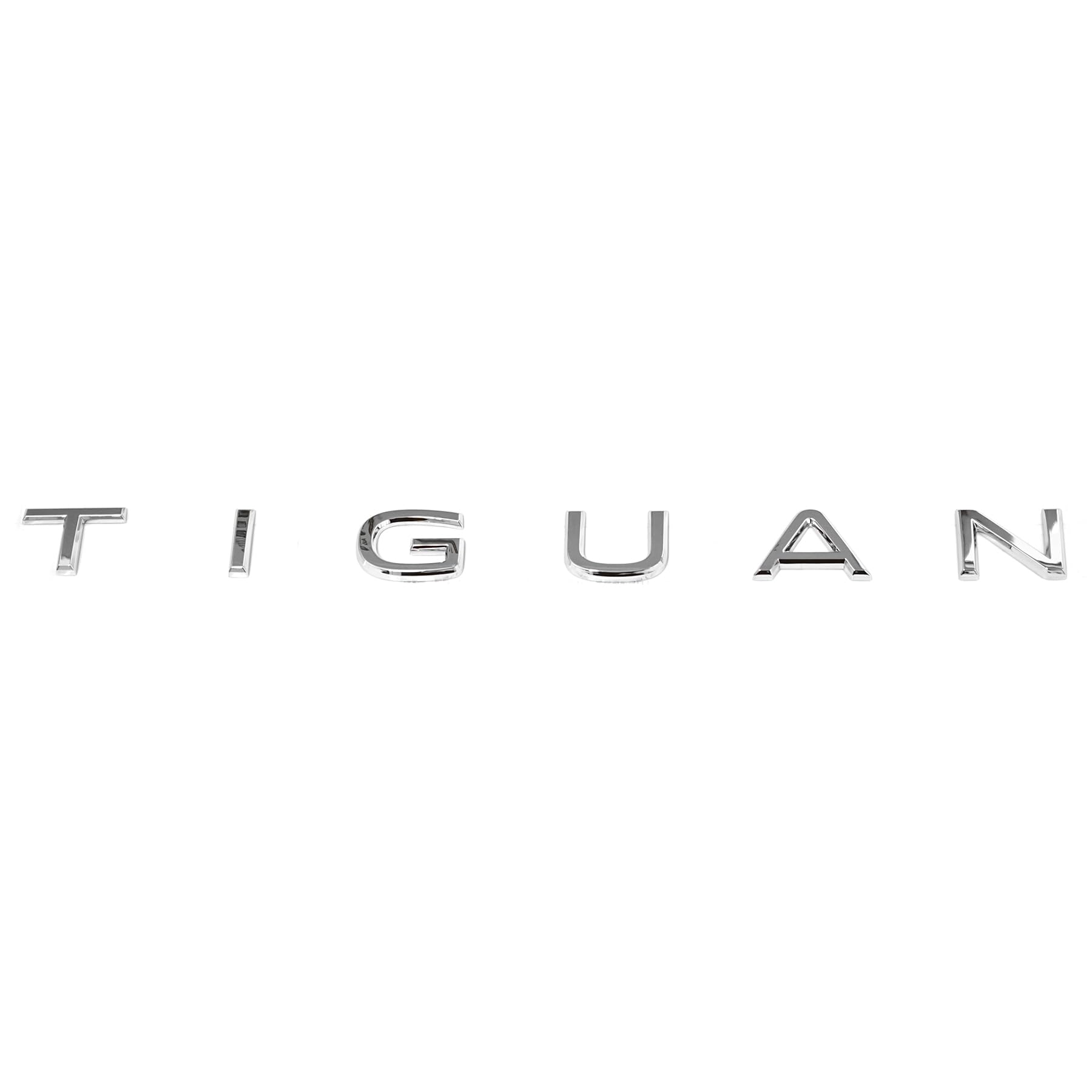 Volkswagen 5718536872ZZ Schriftzug Tiguan Heckklappe Emblem Logo Zeichen Modellschriftzug, Silber von Volkswagen