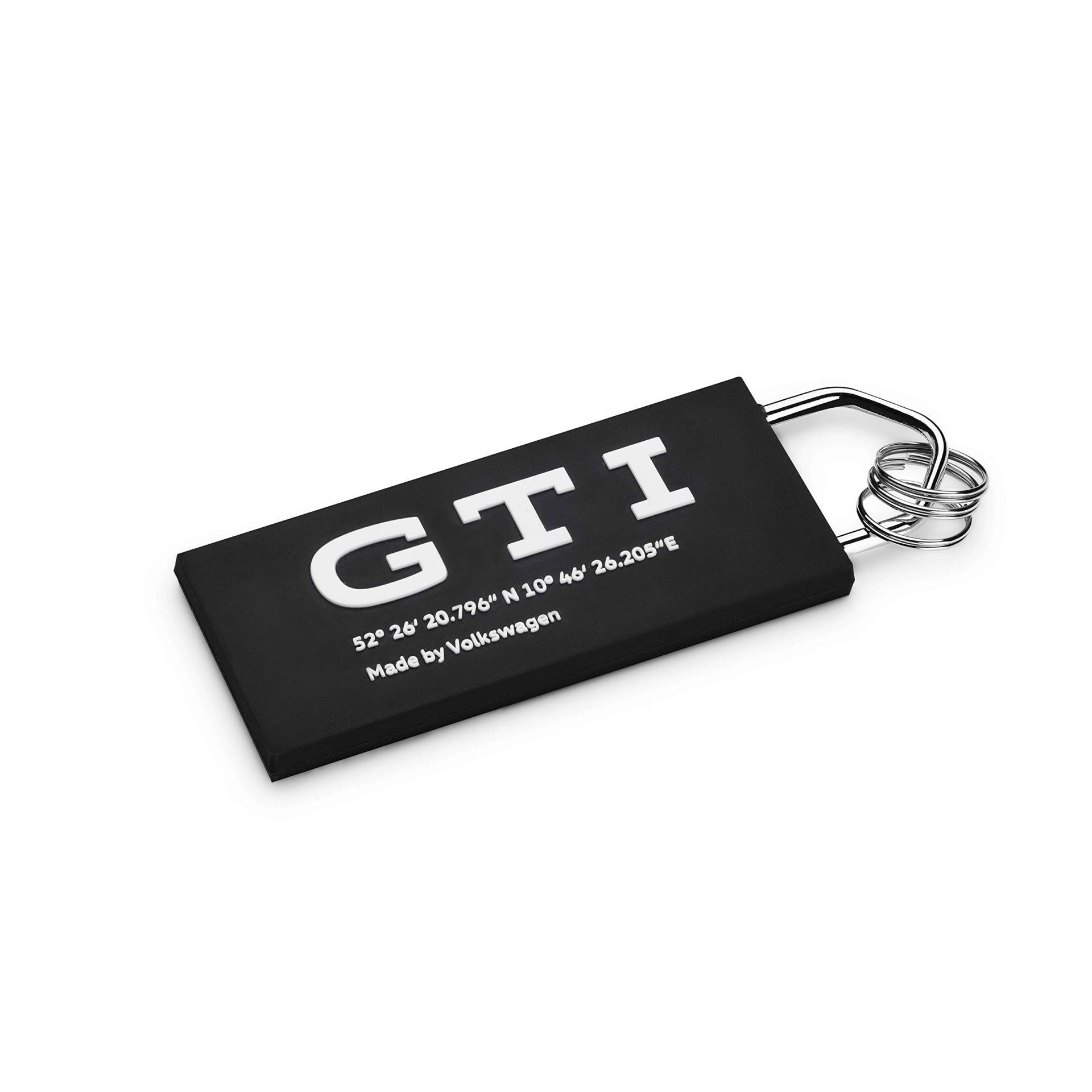 Volkswagen 5HV087013 Schlüsselanhänger Schwarz/Weiß, GTI Kollektion, 80x35x6 mm von Volkswagen