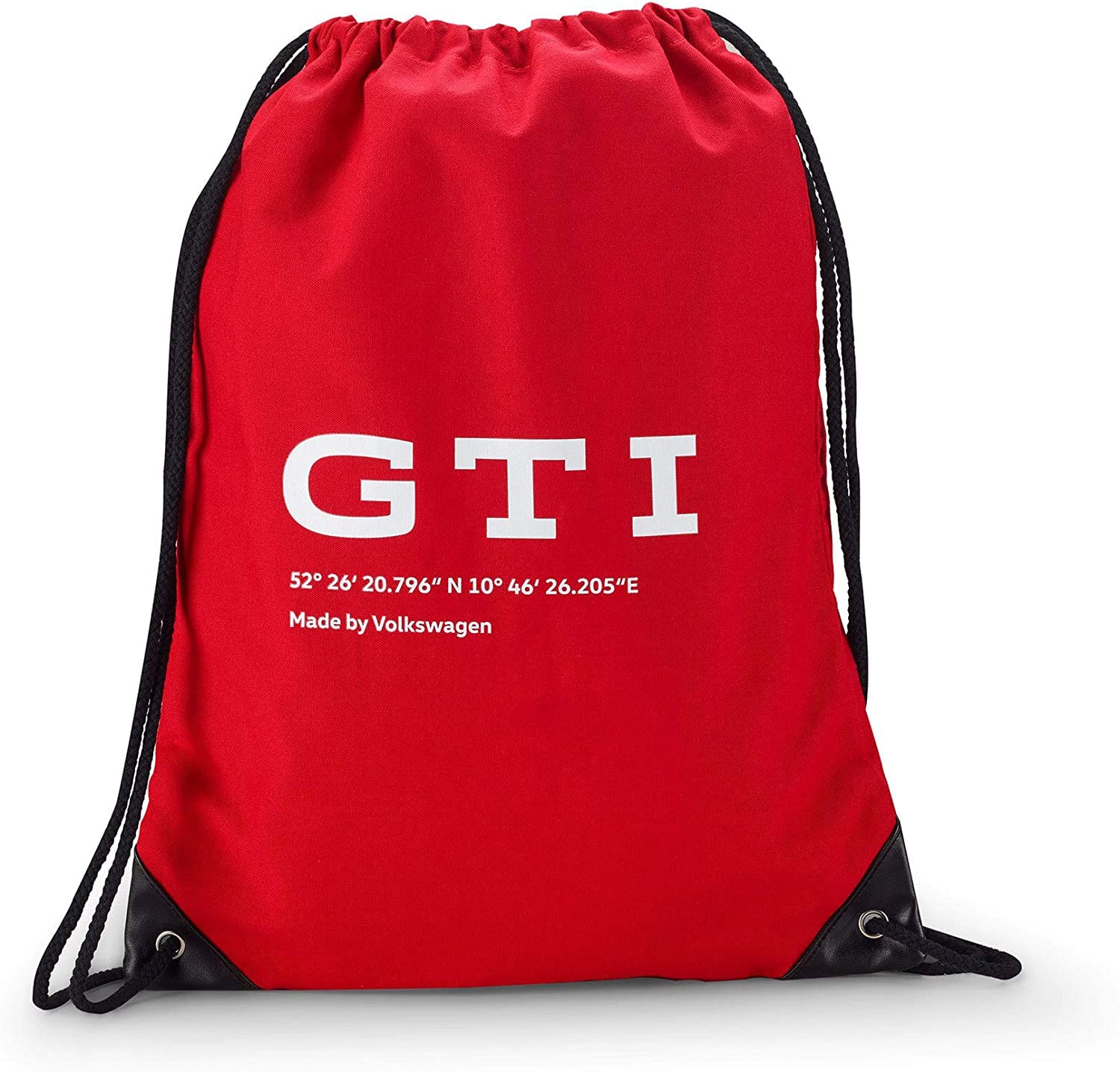 Volkswagen 5HV087318A Turnbeutel Sportbeutel Rucksack Tasche, GTI Design, rot von Volkswagen