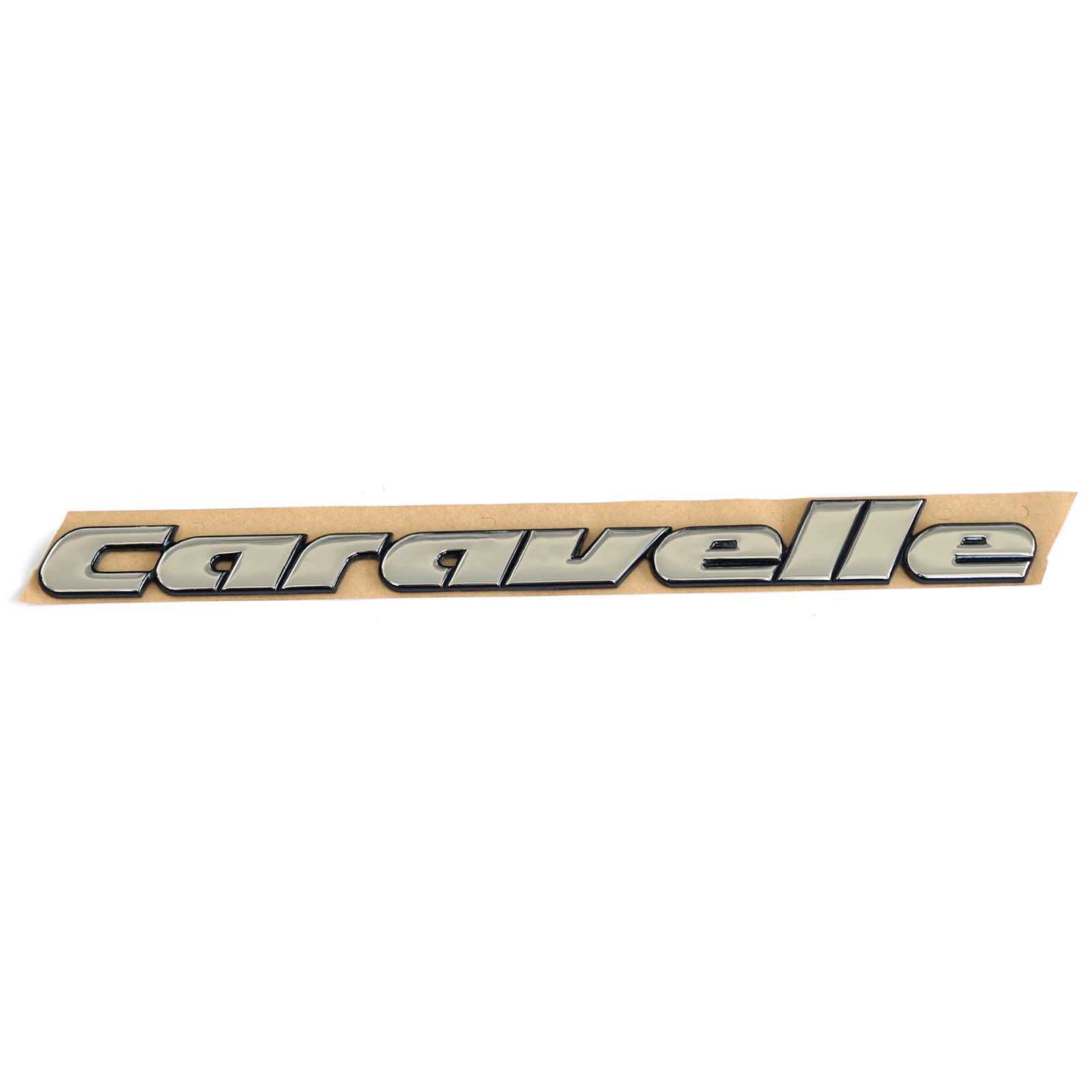 Volkswagen 705853689GZ10 Schriftzug Caravelle Heckklappe Emblem Logo Typzeichen, Chrom von Volkswagen