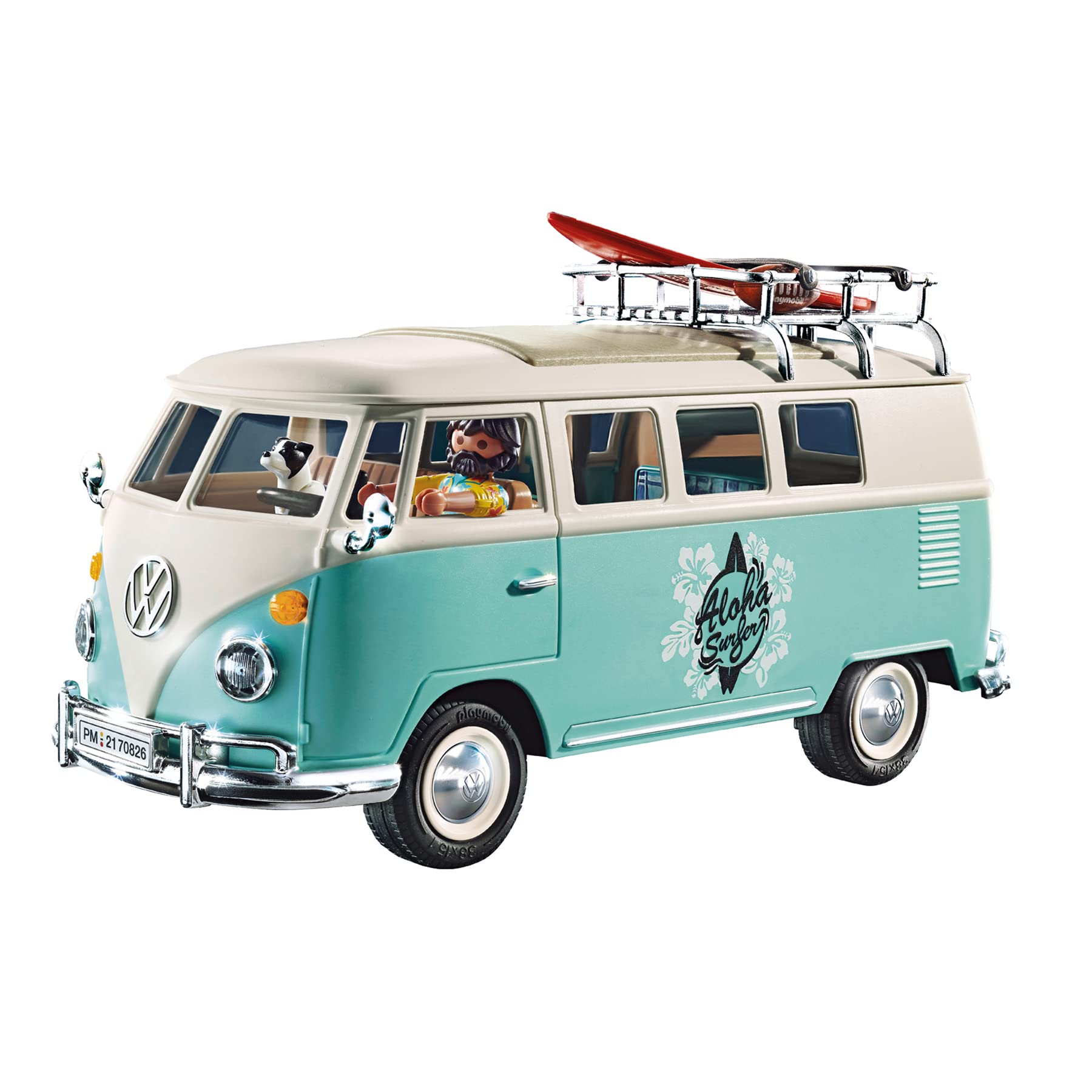 Volkswagen 7E9087511D Spielzeugauto T1 Camper Bulli Modellauto, Heritage Kollektion, türkis von Volkswagen