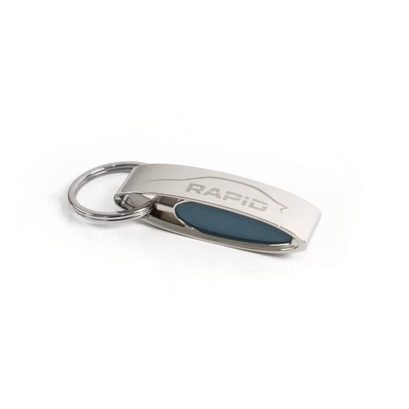 Volkswagen MVF28-100 Schlüsselanhänger Keyring Metall Anhänger, mit Rapid Schriftzug von Volkswagen