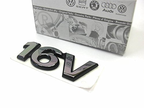 Volkswagen Original VW 16V Rear Trunk Boot Badge Emblem Chrome Nos - 7M0853675C Z10 von Volkswagen